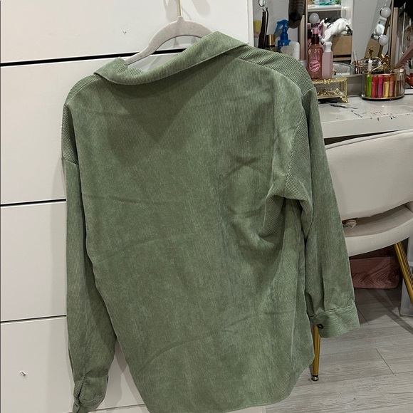 Olive Green Corduroy Jacket - Picture 2 of 3